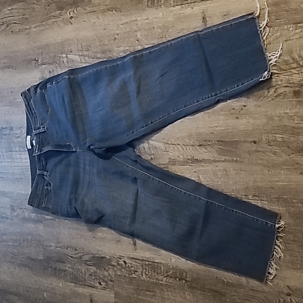 Cropped straight leg pants